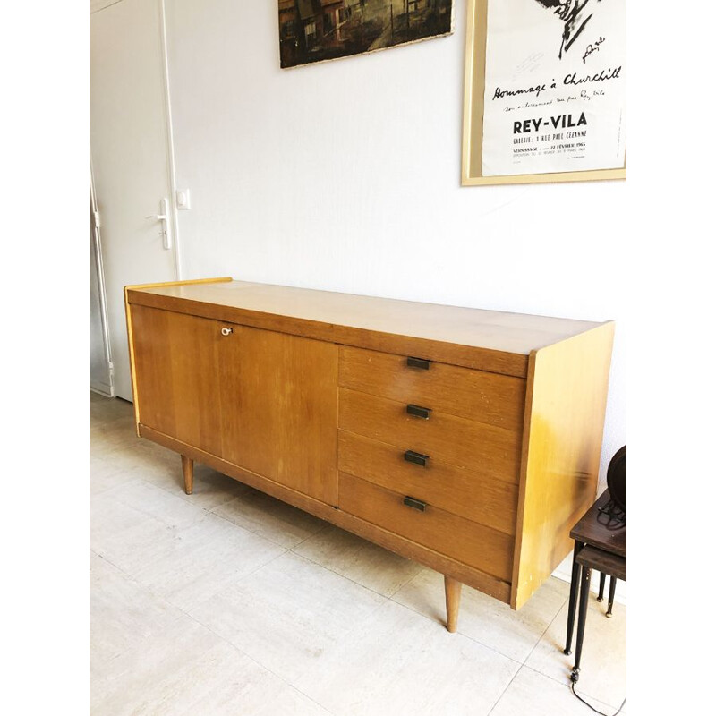 Vintage modernist sideboard for Charron, 1960