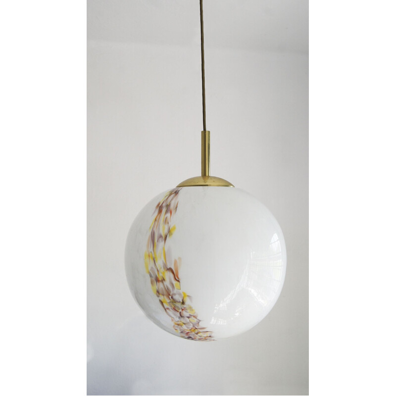 Vintage italiano Murano suspensão de esferas de vidro por Venini, 1960