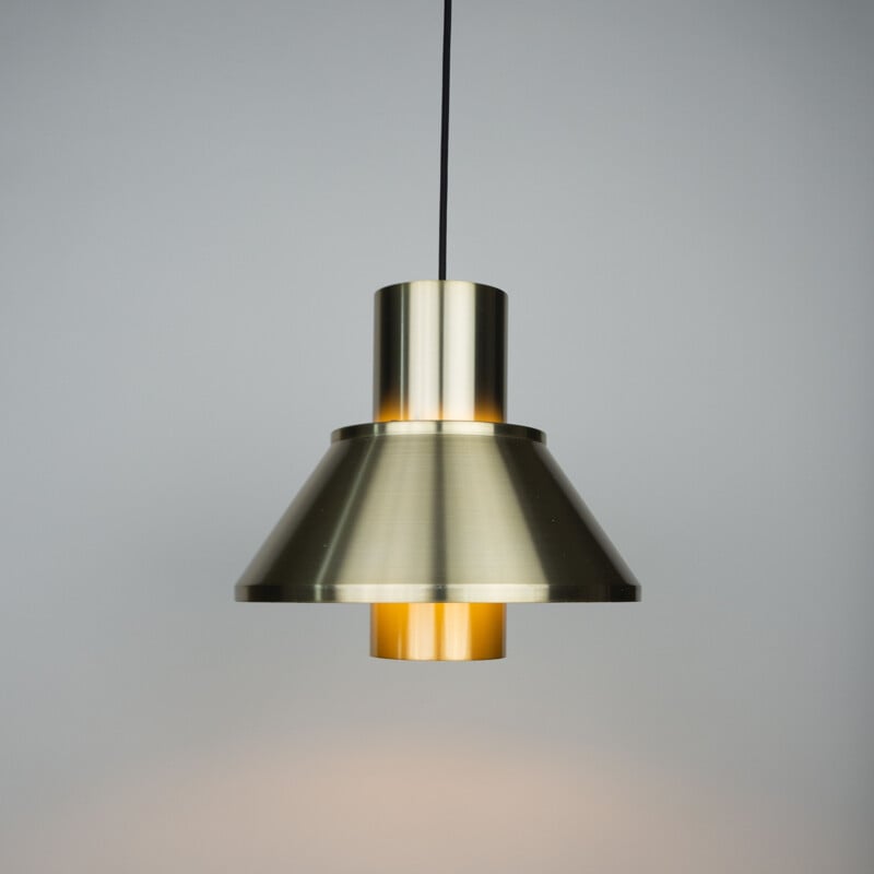 Pair of Danish vintage pendant lamps Life by Jo Hammerborg for Fog og Morup, 1970s