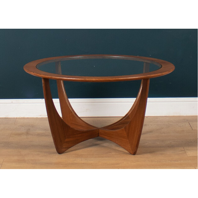 Vintage teak and glass coffee table by G Plan, 1960