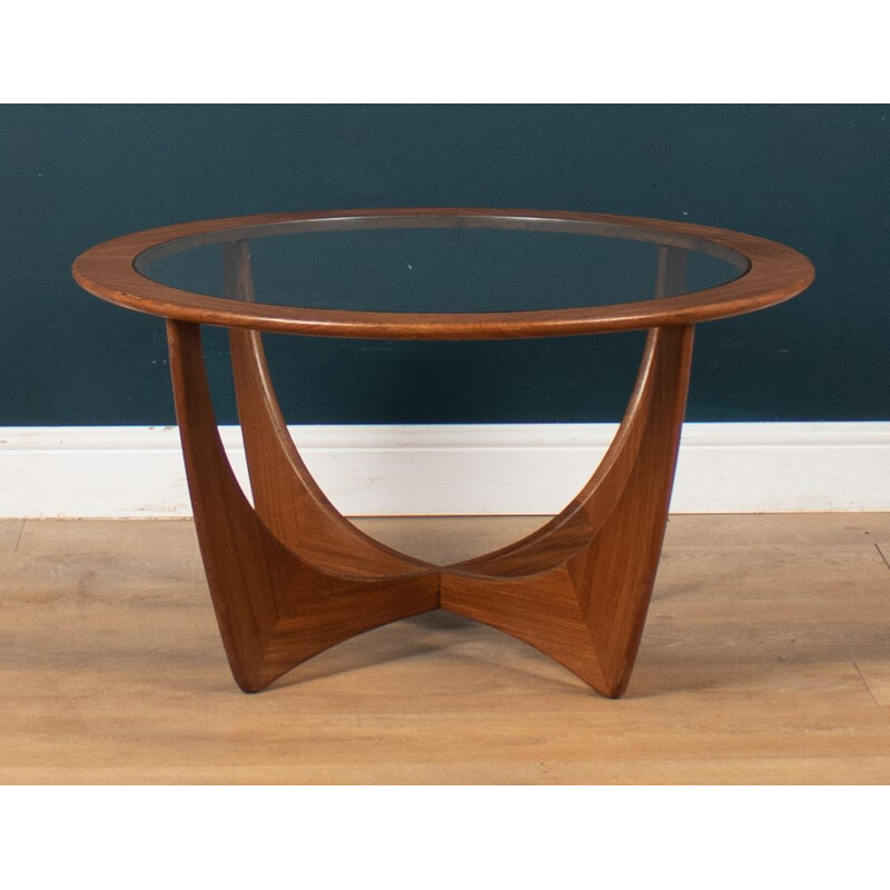 Vintage teak and glass coffee table by G Plan, 1960