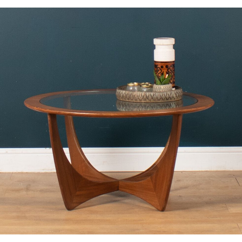 Vintage teak and glass coffee table by G Plan, 1960