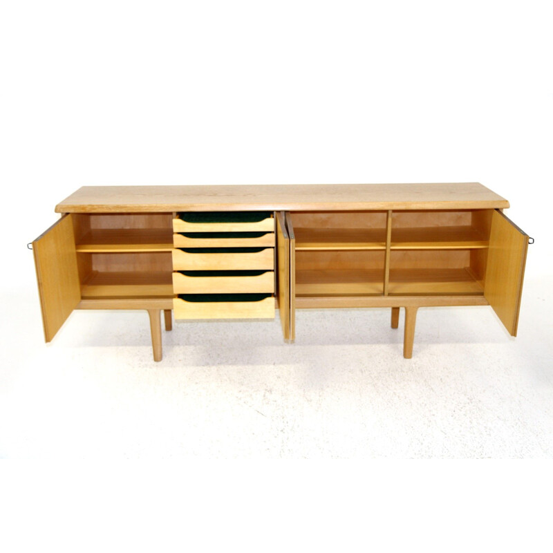 Vintage oakwood sideboard by Brøderna Sørheim, Norway 1960