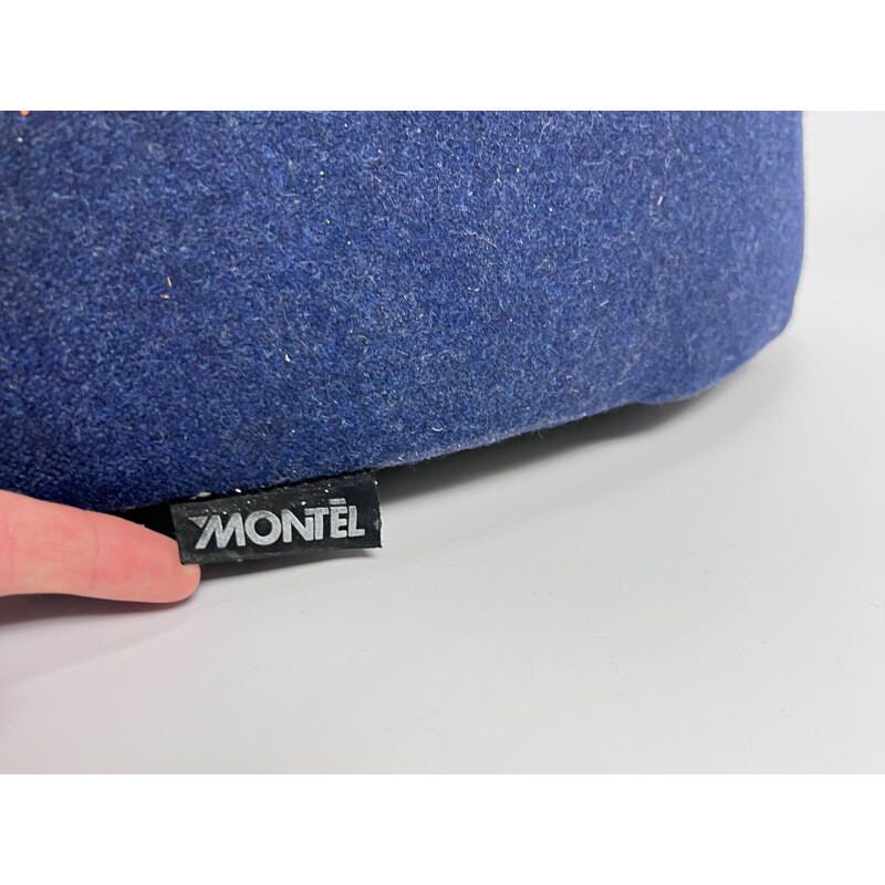 Vintage Montèl navy blue footrest, 2000s