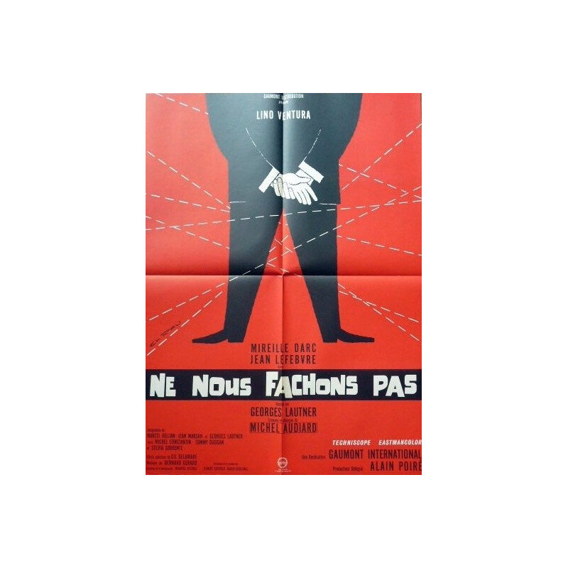 Movie poster "Ne nous fâchons pas" - 1960s