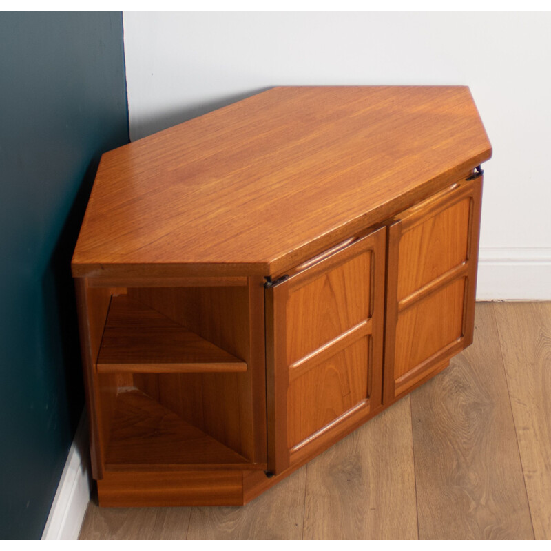 Vintage Squares corner TV cabinet by Nathan, 1960s