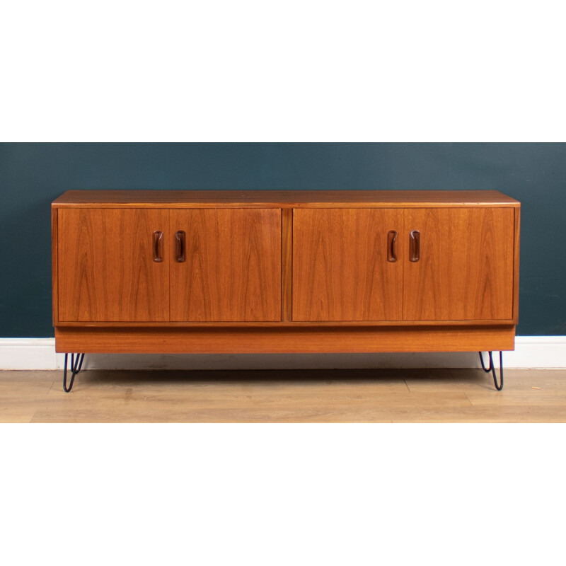 Vintage teak sideboard on hairpin legs by Victor Wilkins for G Plan, England 1960