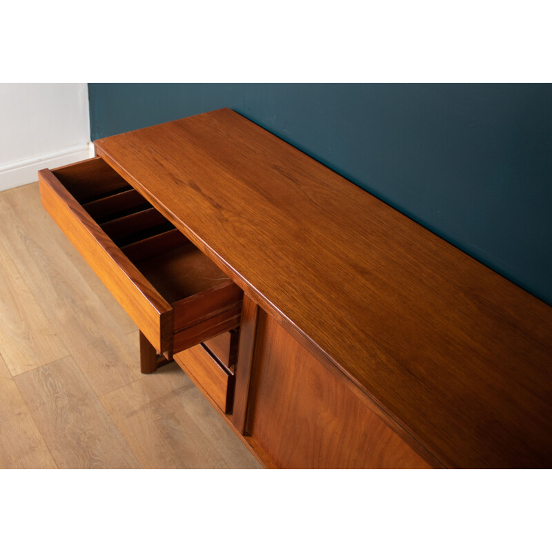 Vintage teak sideboard with sliding doors by White & Newton, 1960s