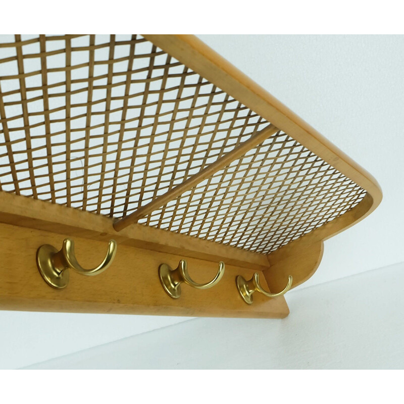 Vintage wardrobe hat rack - 1950s