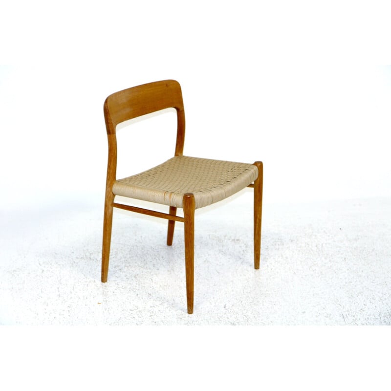 Cadeira Vintage "modelo 75" de Niels o Møller para Jl Møller, 1960