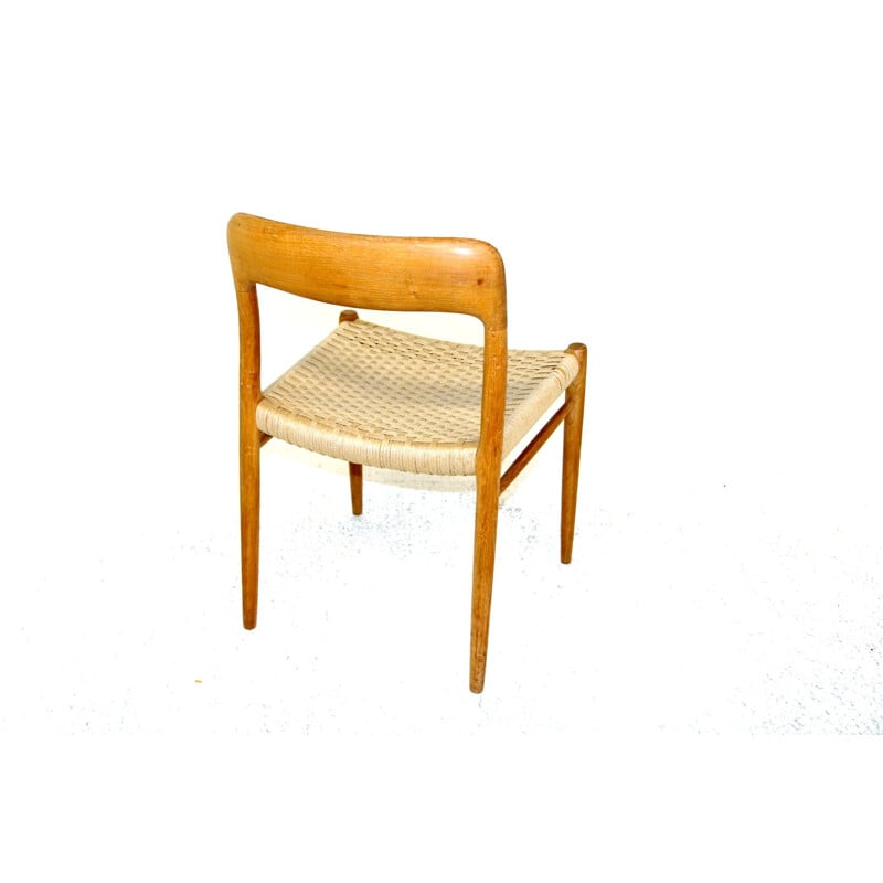 Vintage stoel "model 75" van Niels o Møller voor Jl Møller, 1960