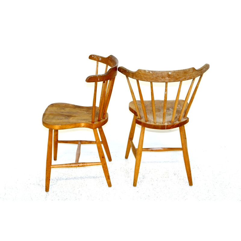 Pair of vintage chairs by Nässjö Stolfabrik, 1960