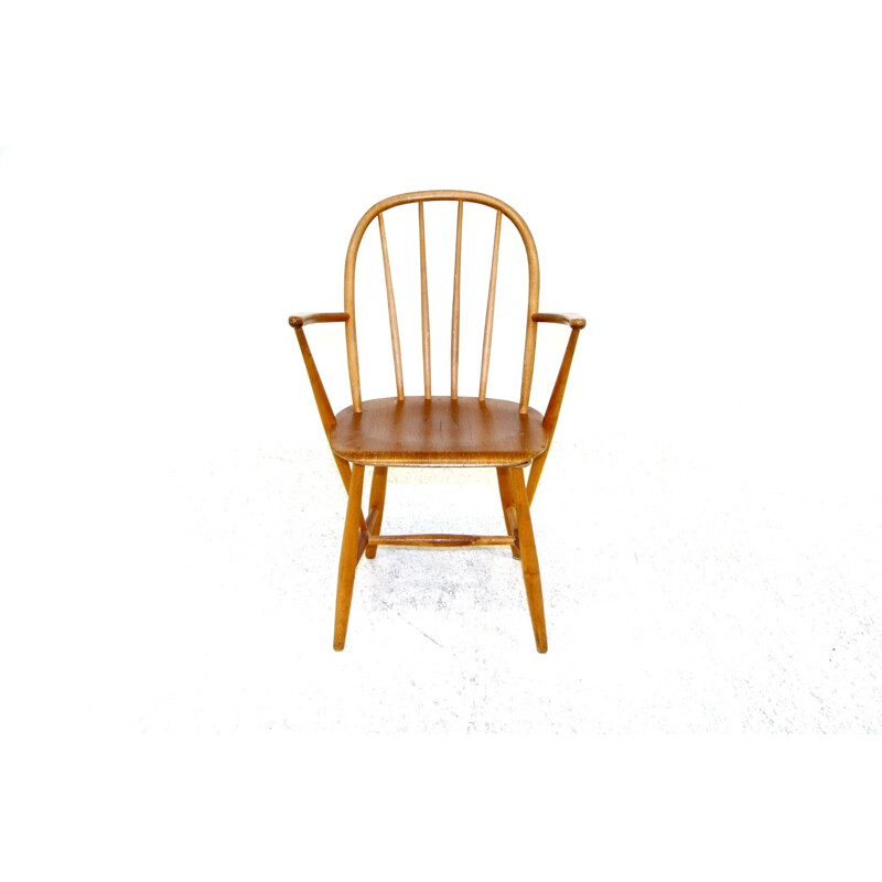 Vintage teak and beechwood armchair, Sweden 1960