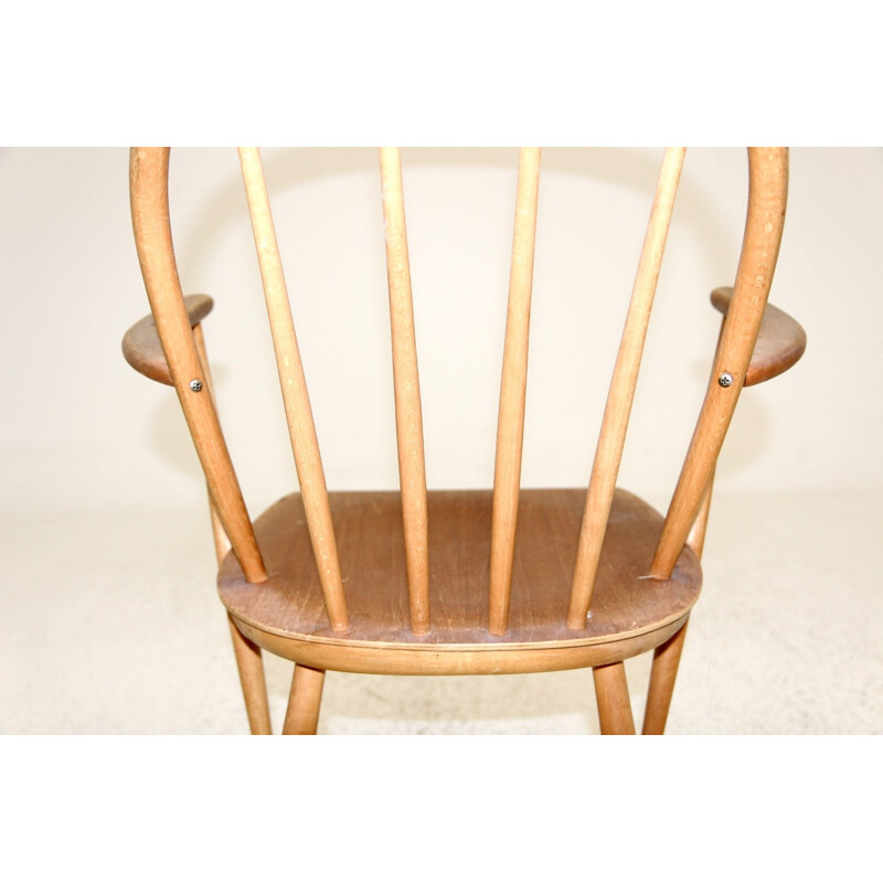 Vintage teak and beechwood armchair, Sweden 1960