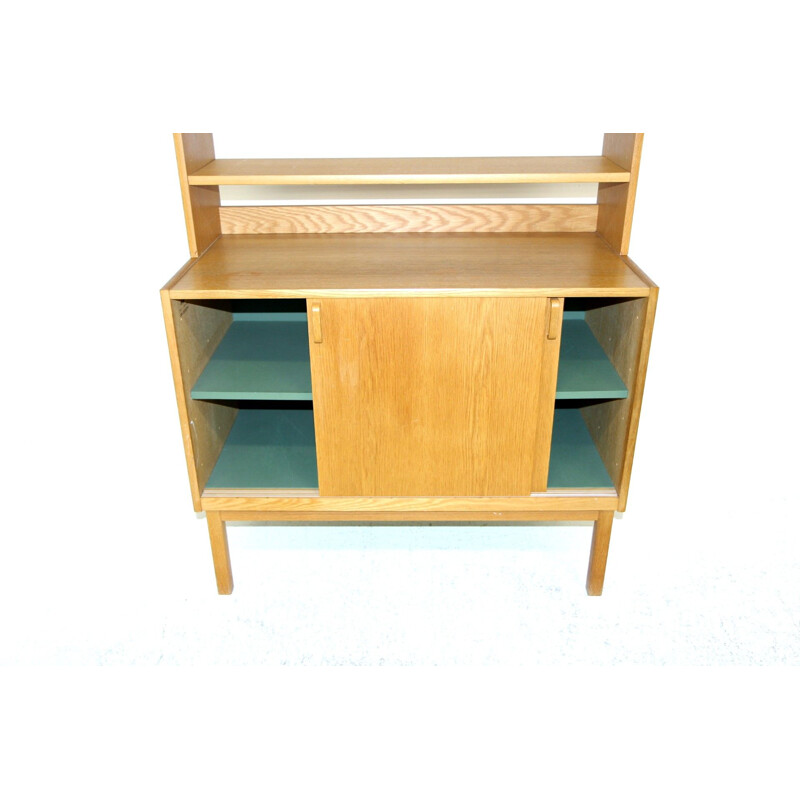 Vintage oakwood bookcase by Bertil Fridhagen for Bodafors, Sweden 1960