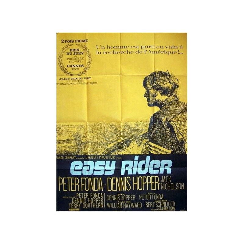 Affiche cinéma "Easy rider" - 1960