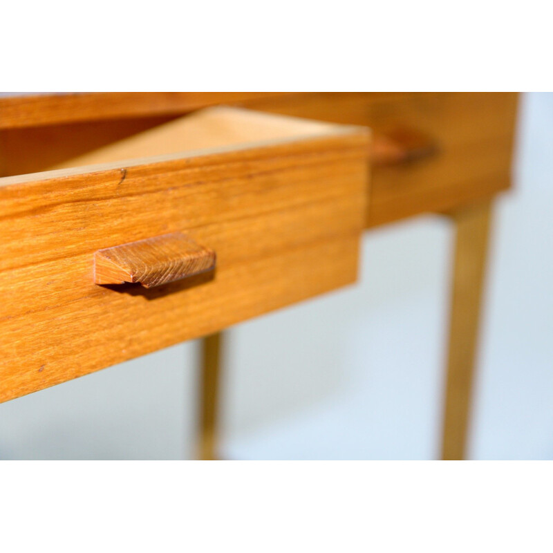 Vintage teak and oakwood console, Sweden 1960