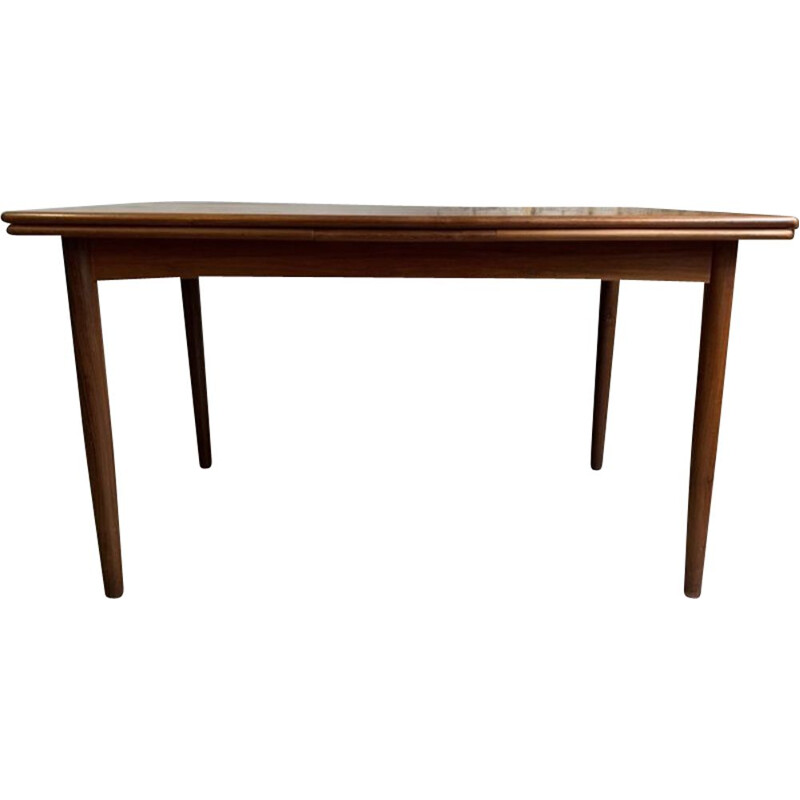 Vintage Scandinavian teak extendable table, 1960s