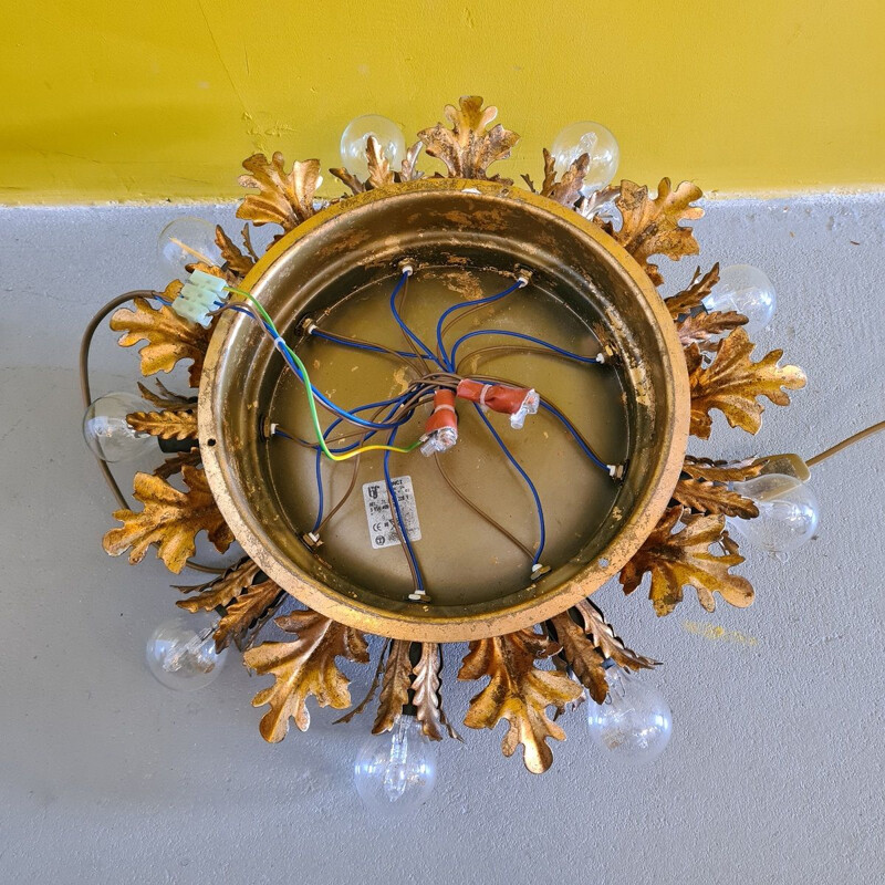 Vintage Sunburst ceiling lamp by Banci