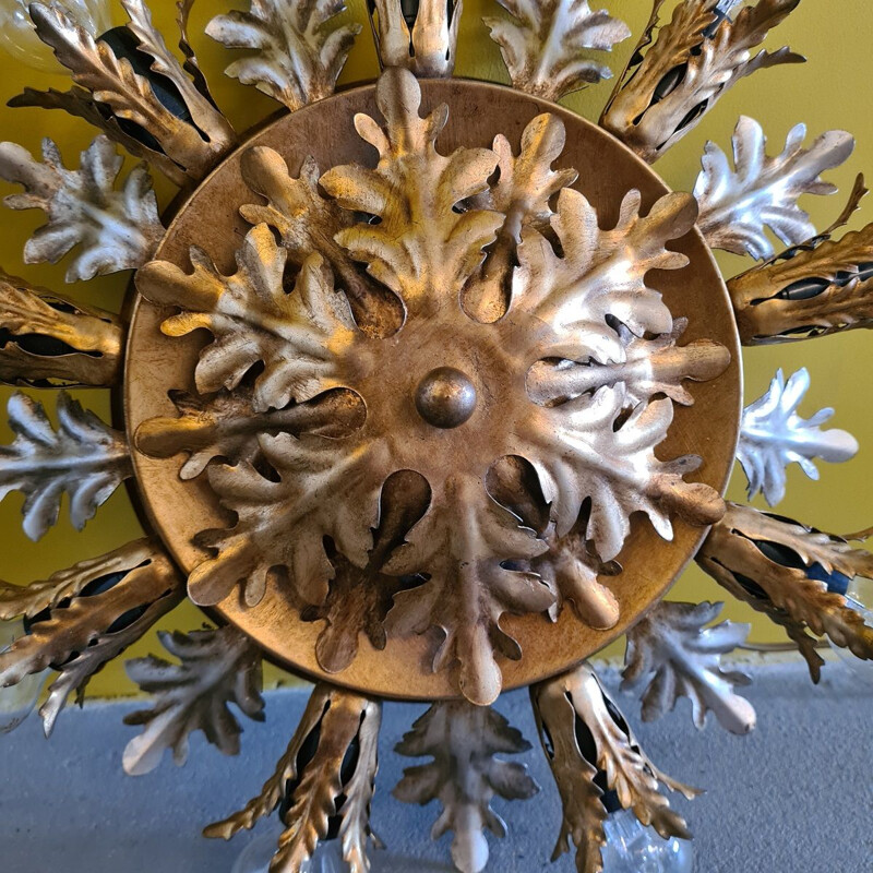 Vintage Sunburst ceiling lamp by Banci