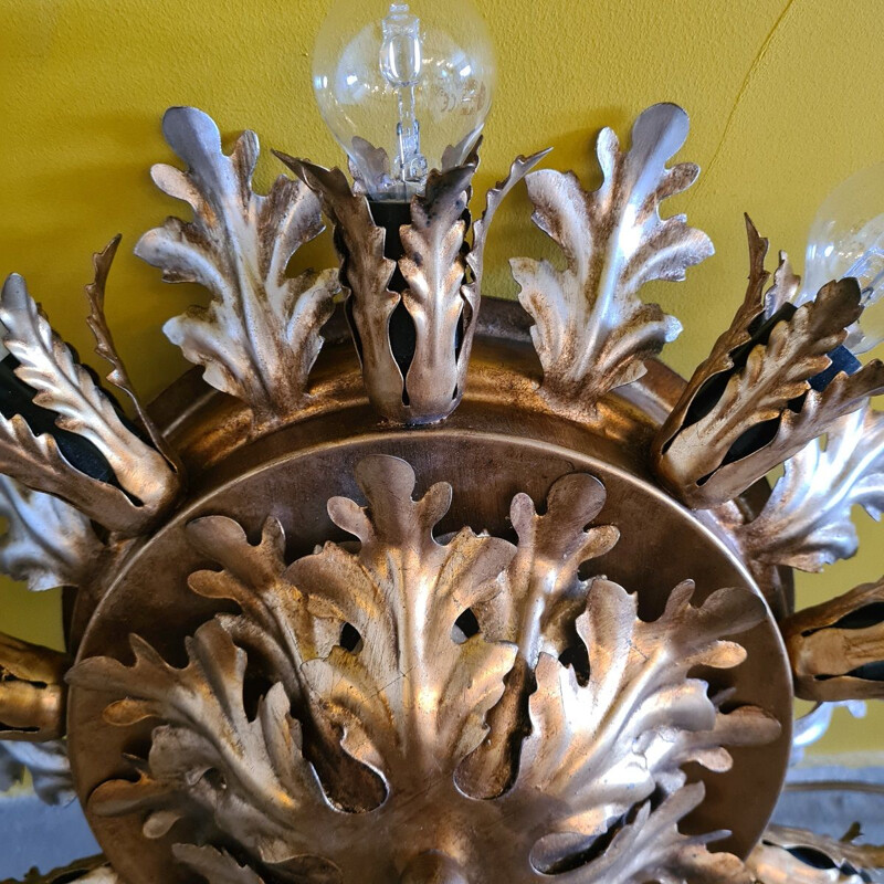 Vintage Sunburst ceiling lamp by Banci