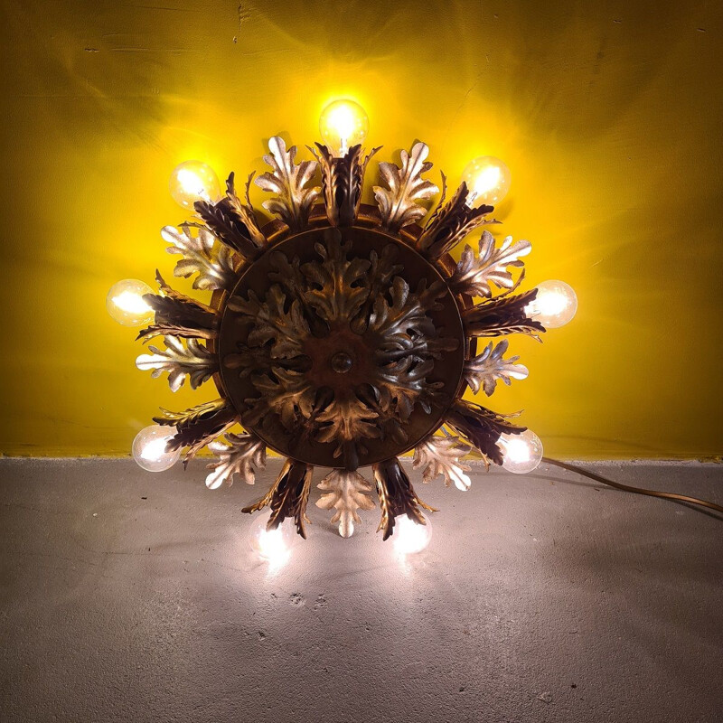 Vintage Sunburst ceiling lamp by Banci