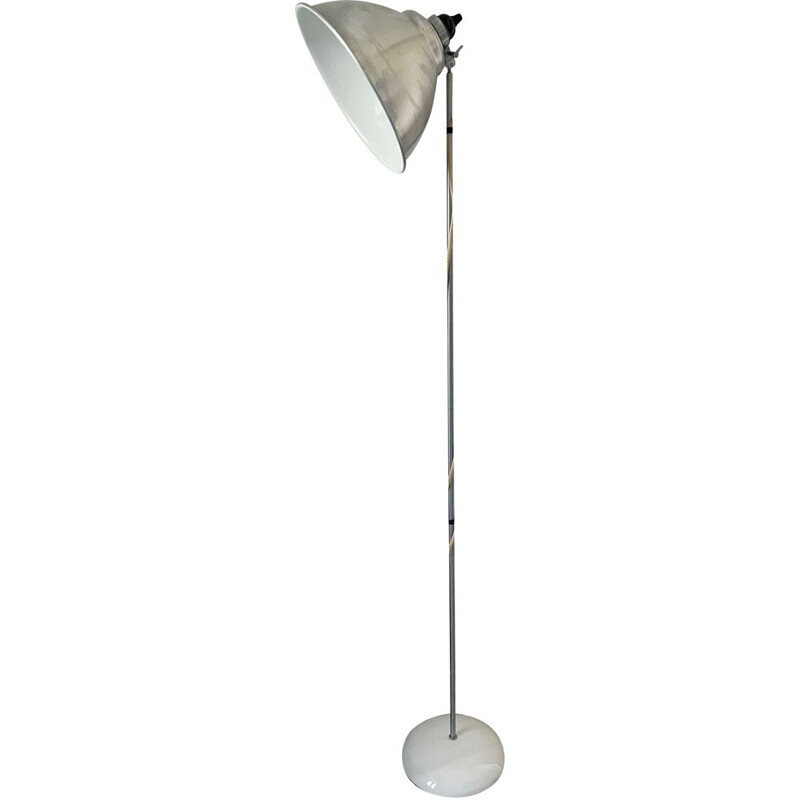 Vintage Btc England floor lamp in porcelain and steel