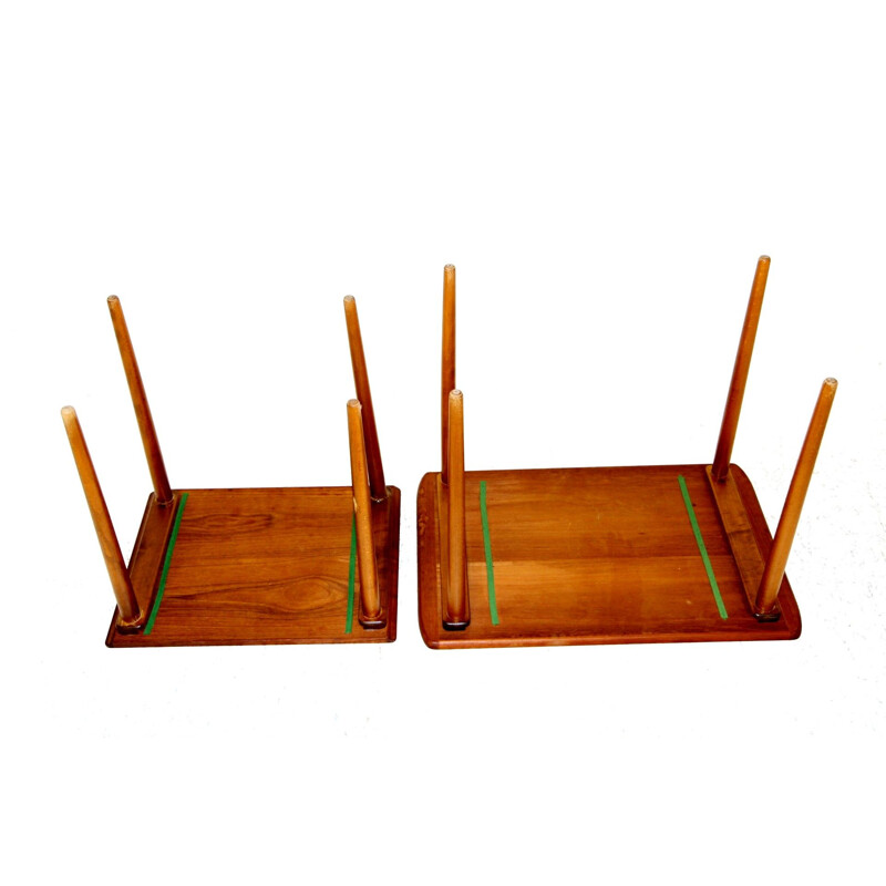 Vintage Swedish teak nesting tables, Sweden 1950