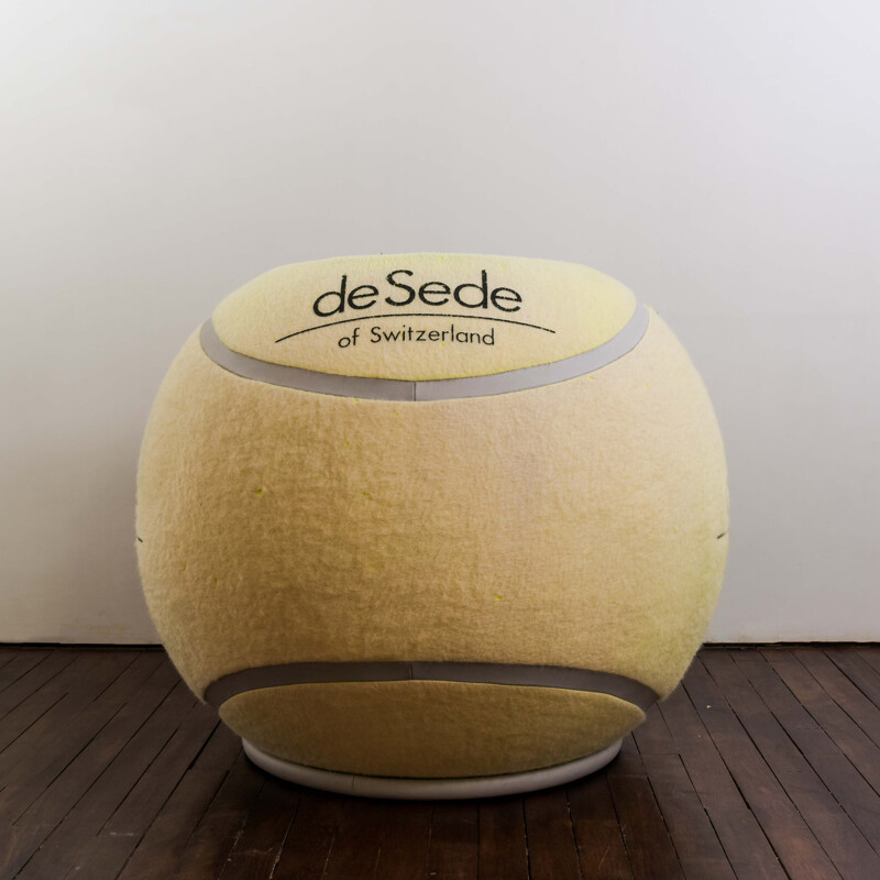 Vintage De Sede Ds 910001 Tennis Ball swivel armchair by Wta Zurich, 1985