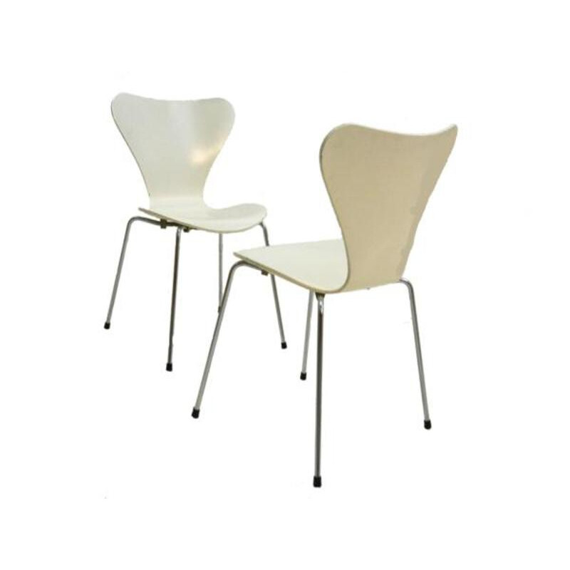 Set of 4 Fritz Hansen "Serie 7" chairs, Arne JACOBSEN - 1988