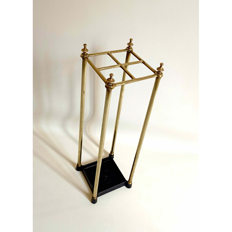 Vintage Eichholt umbrella stand in brass