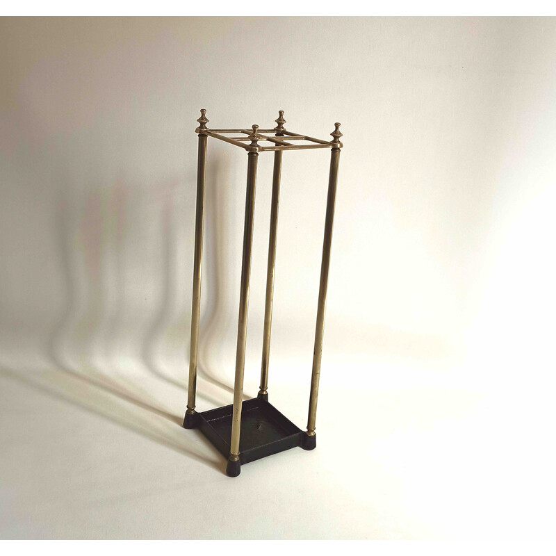 Vintage Eichholt umbrella stand in brass