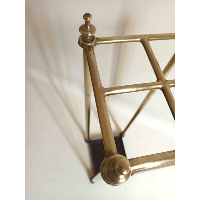 Vintage Eichholt umbrella stand in brass