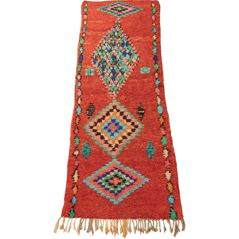 Berber carpet boujad vintage wool, Morocco