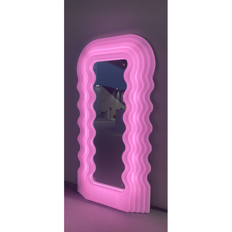 Vintage Ultrafragola mirror lamp by Ettore Sottsass for Poltronova