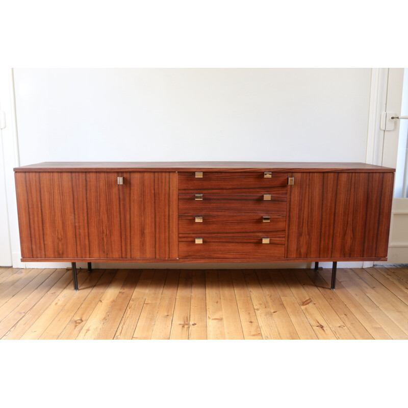 Vintage modernist rosewood sideboard by Alain Richard, 1960