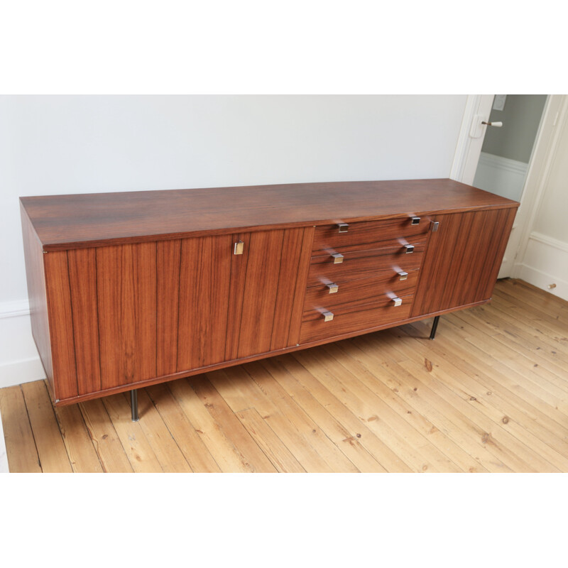 Vintage modernist rosewood sideboard by Alain Richard, 1960