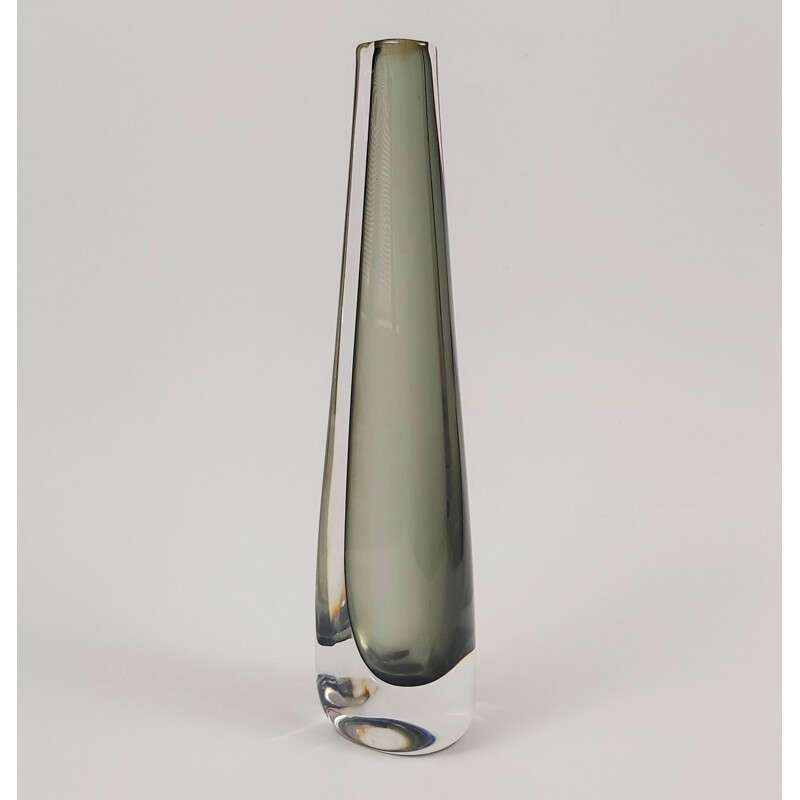 Skandinavische Vintage Dusk Vase aus Sommerso Glas von Nils Landberg für Orrefors, Schweden 1960