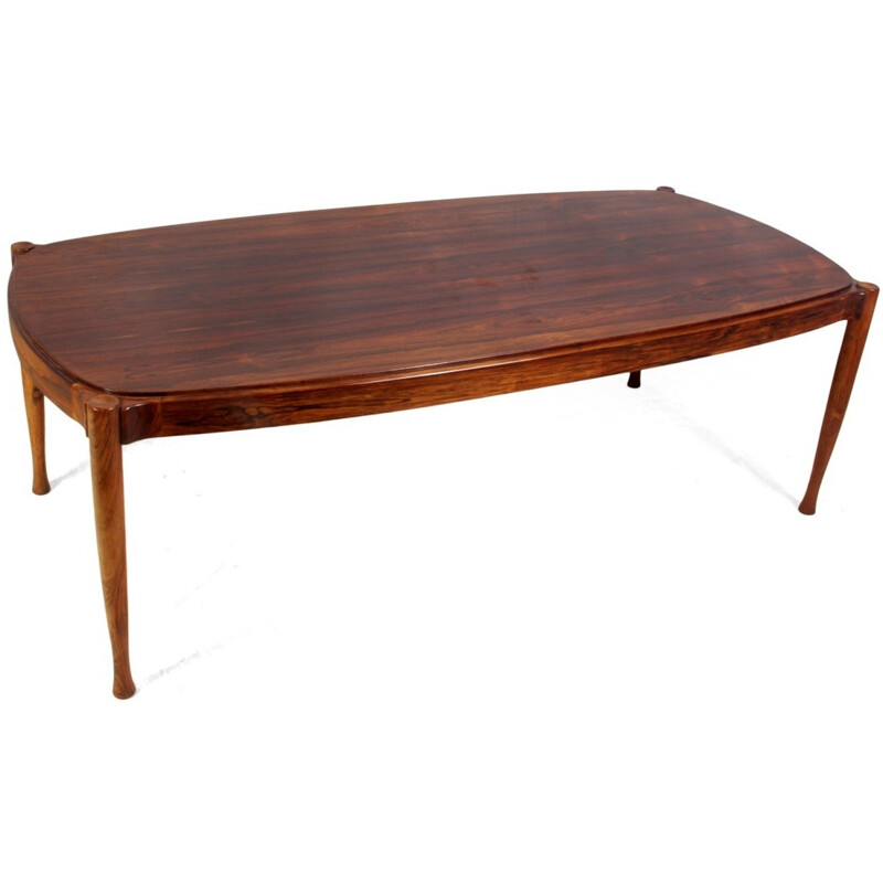 Scandinavian coffee table in rosewood - 1960s