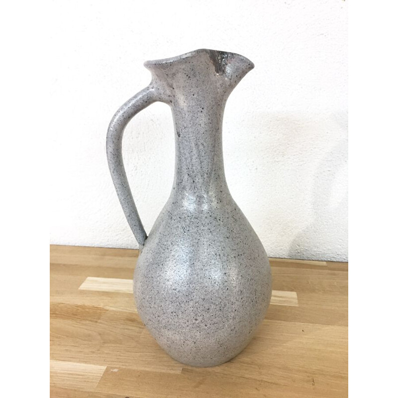 Vintage "Potiers d'Accolay" ceramic vase, 1970