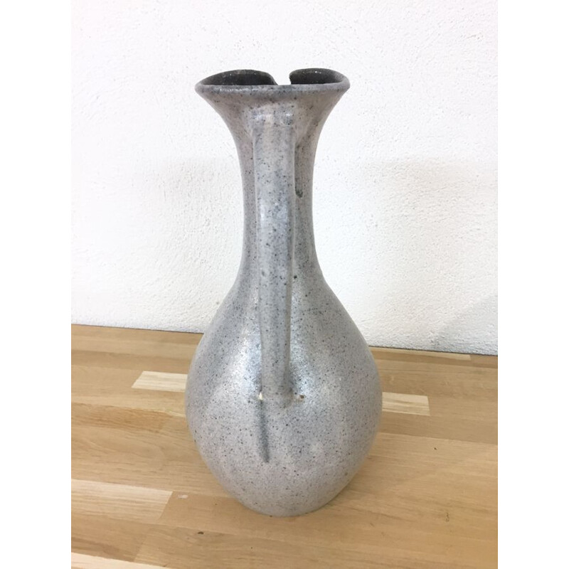 Vintage "Potiers d'Accolay" ceramic vase, 1970