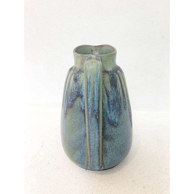 Vintage blue art deco ceramic de Denbac, 1930