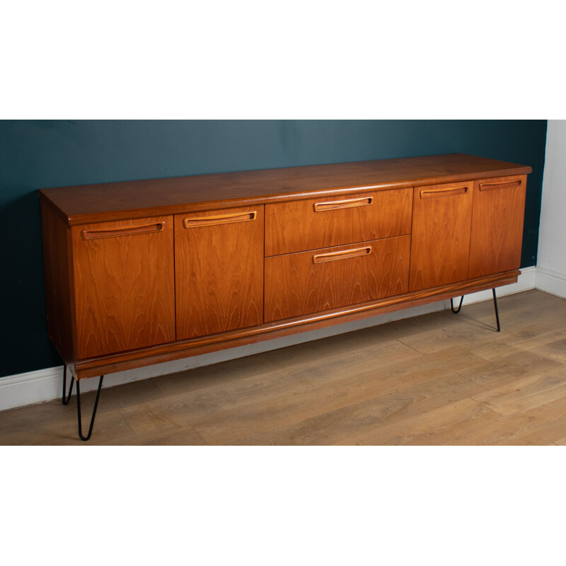 Vintage teak sideboard on hairpin legs by Meredew, 1960