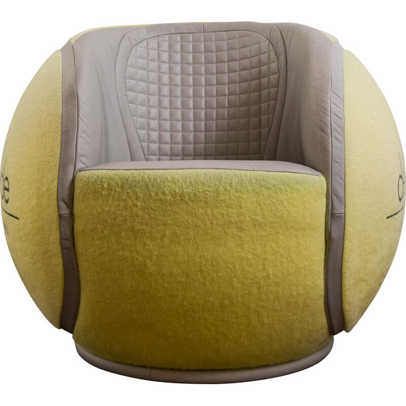 Vintage De Sede Ds 910001 Tennis Ball swivel armchair by Wta Zurich, 1985