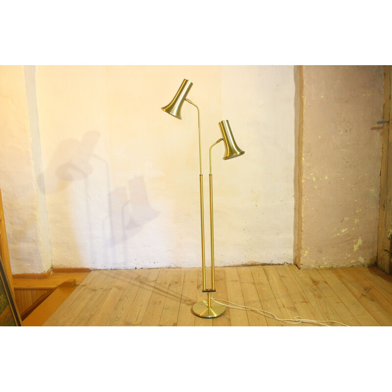 Vintage adjustable floor lamp, Denmark 1970