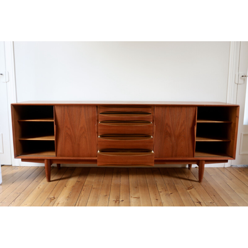 Scandinavian vintage teak sideboard by Arne Vodder, 1960