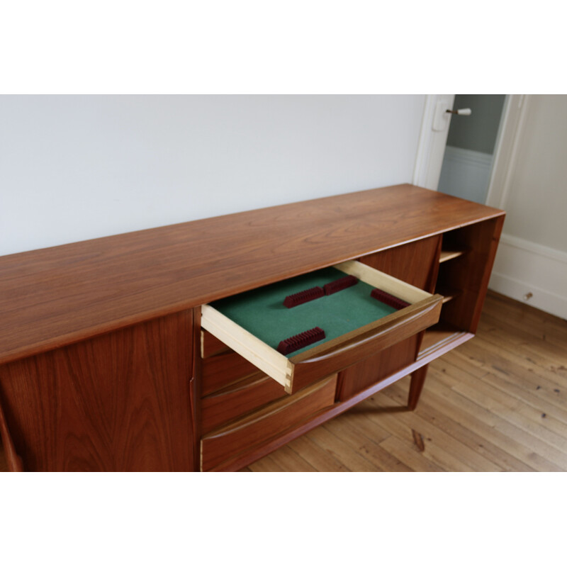 Scandinavian vintage teak sideboard by Arne Vodder, 1960