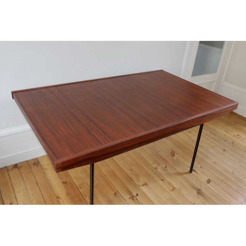 Mesa modernista vintage de palisandro de Alain Richard