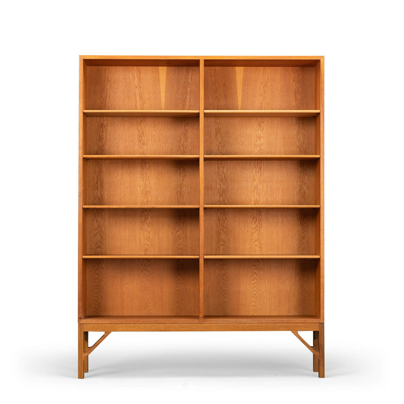 Danish vintage oakwood bookcase by Borge Mogensen for C.M. Madsen, 1960s