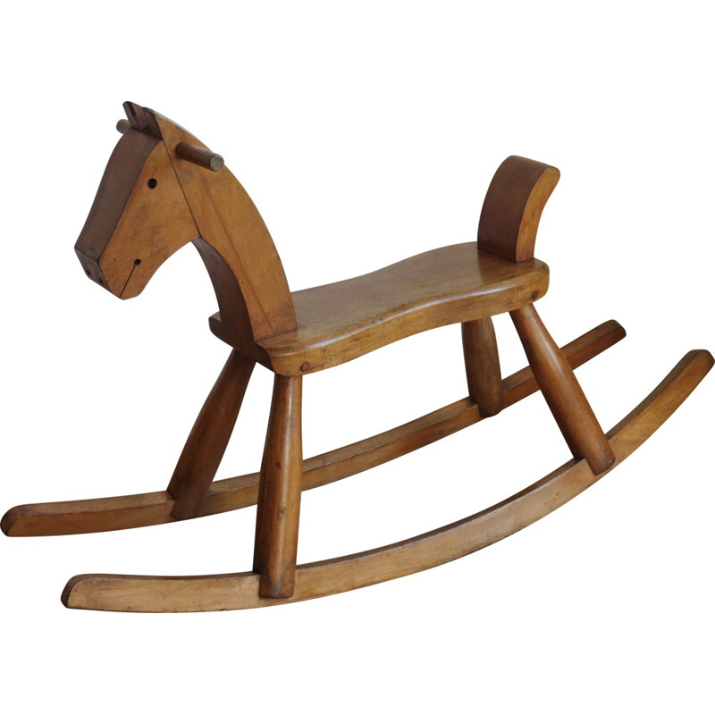 Rocking horse in wood, Kay BOJENSEN - 1940s